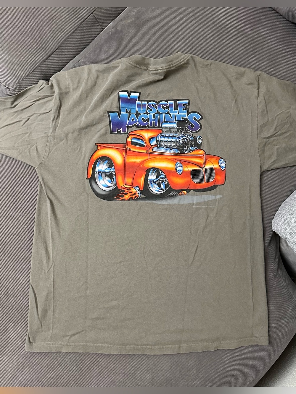 Vintage 2000 Staging Lane Muscle Machines Classic Hot Rod Racing T Shirt Sz XL